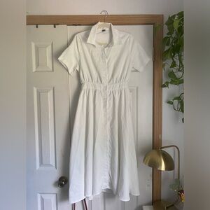 Long white dress/  thrifted piece SHEIN dress